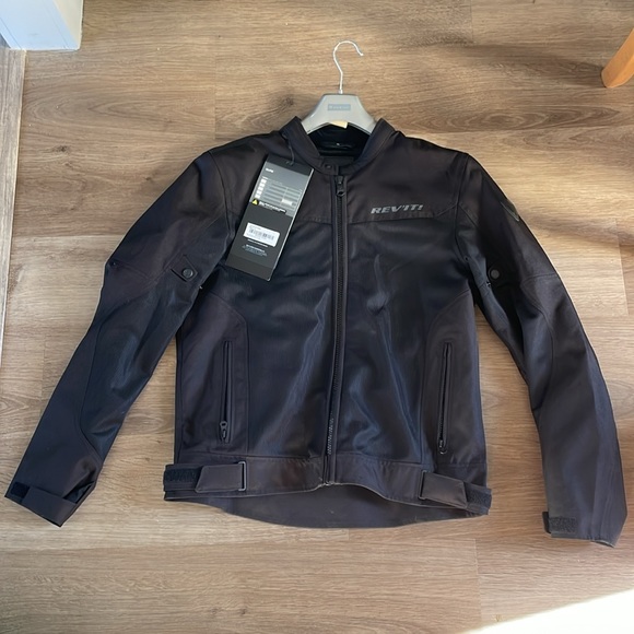 Black mens XL motorcycle jacket with tags - Picture 4 of 5